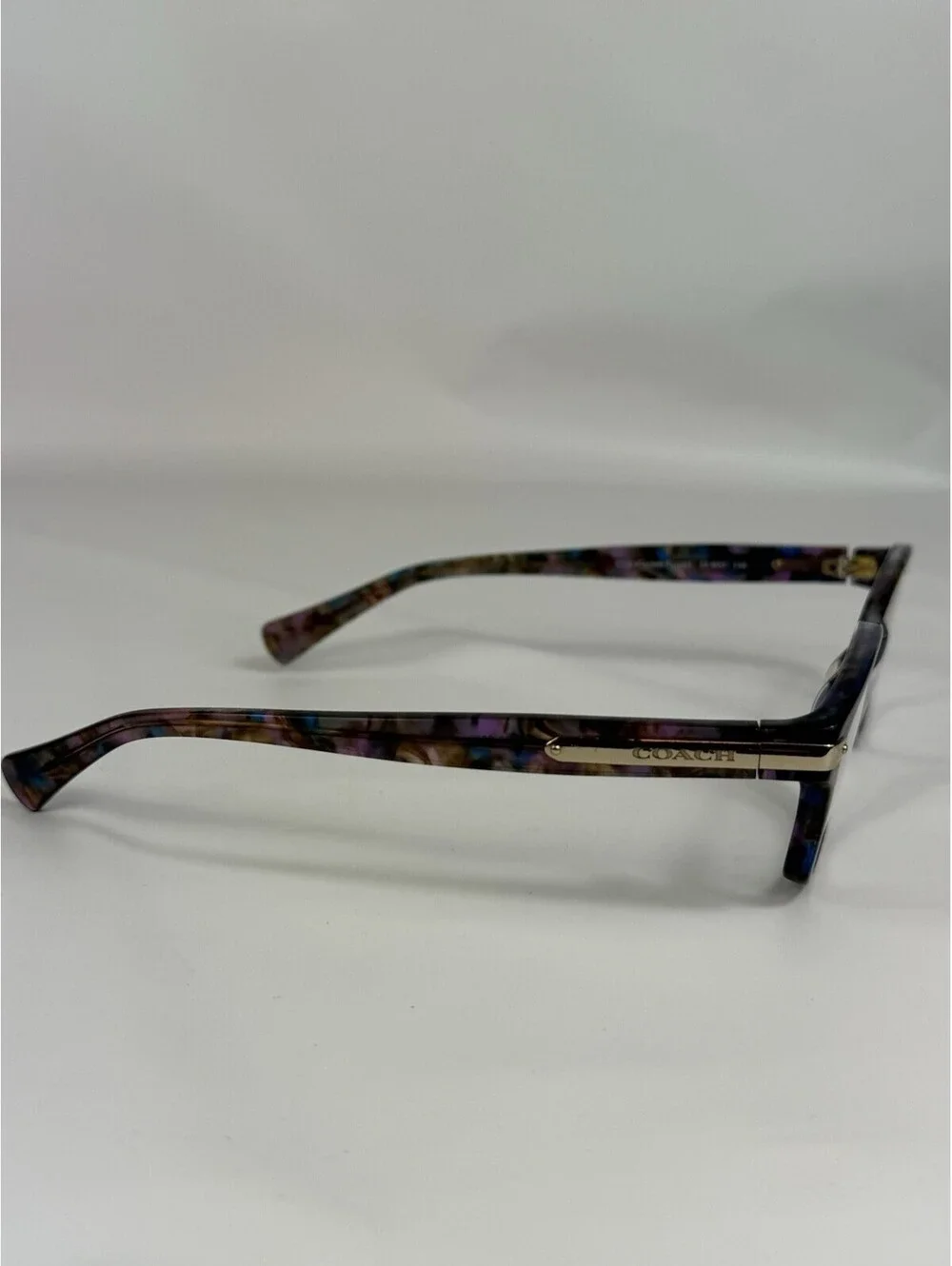 COACH Eyeglasses HC 6065 5291 CONFETTI PURPLE Signature C FRAMES ONLY 51-17-135